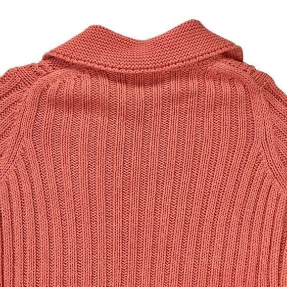 Ann Taylor Loft Studio Cardigan Sweater Womens Small Pink Granny Core Open Knit - Picture 7 of 16